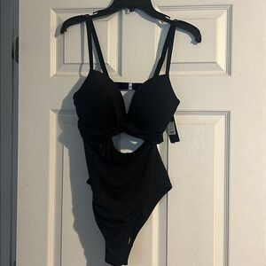 NWT Fashion Nova Summer Lounge Ruched Cutout 1 Piece Swimsuit